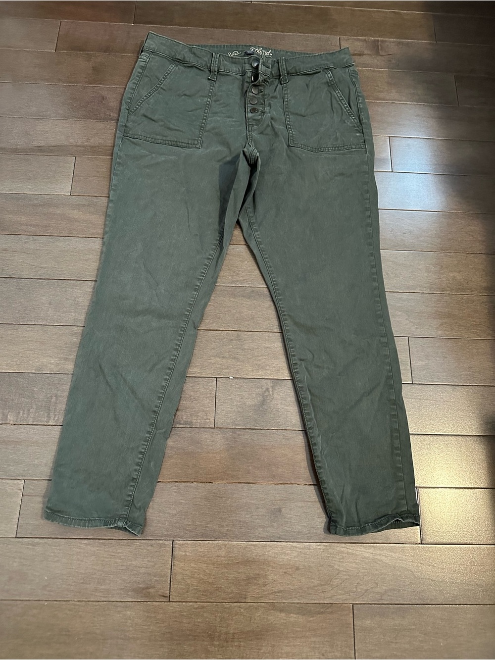 Universal Thread Men's Olive Utility Chinos